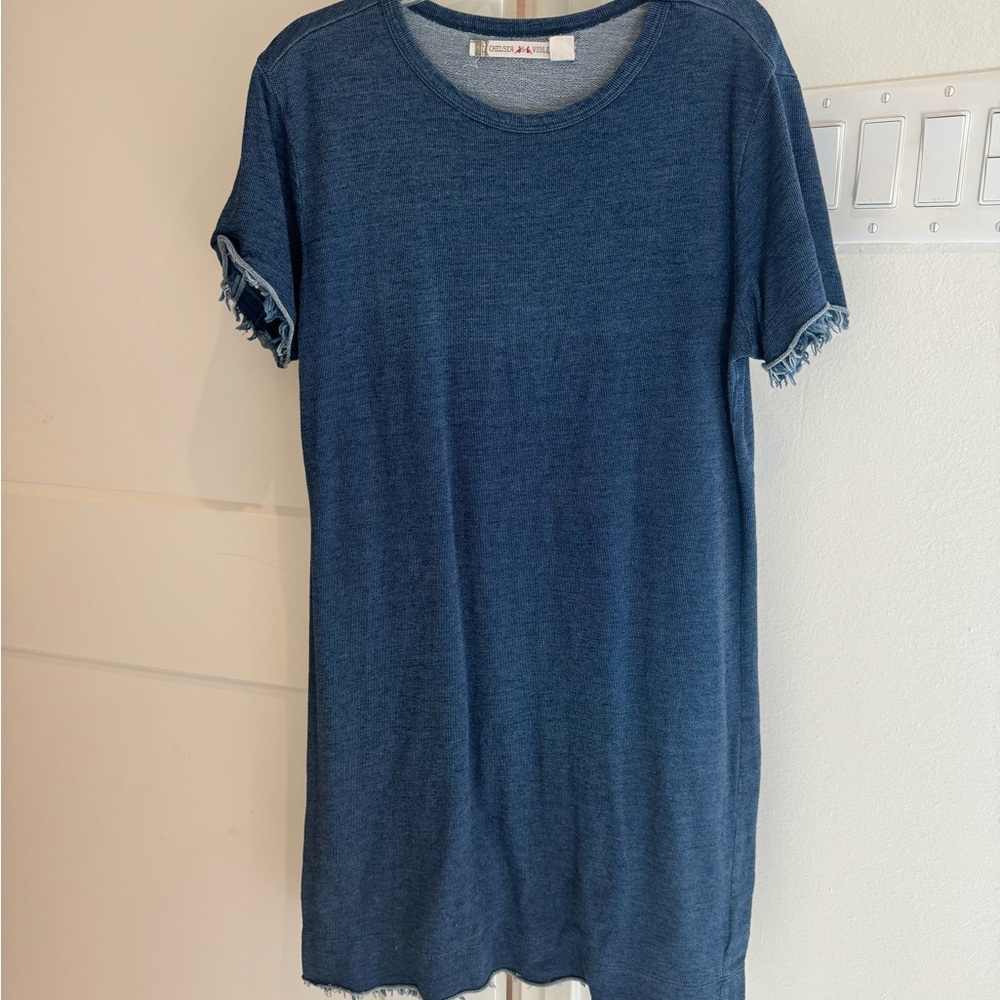 Blue Denim T-Shirt Dress